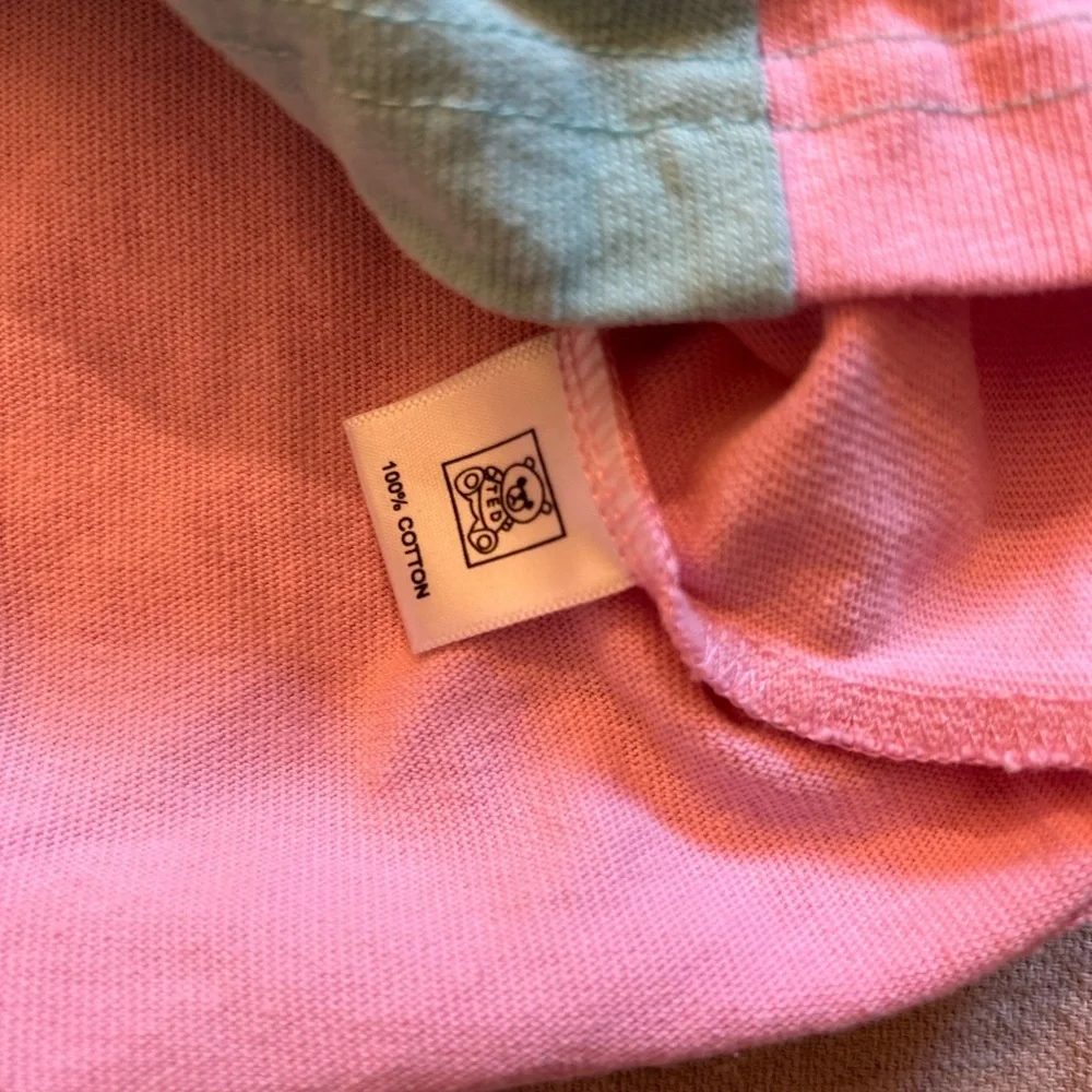 Teddy Fresh Colorblock Tee in Blue, Pink, and Cream - Picture 3 of 12